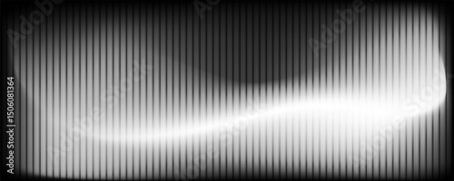 Modern abstract background with vertical lines, soft gradient in black and white tones. Smooth and flowing aesthetic, fractal glass gradient background