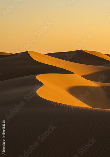sunset in the desert