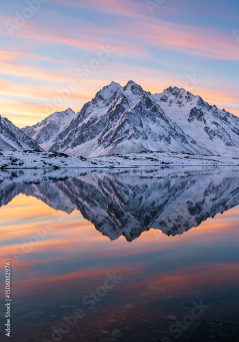 sunset in the mountains