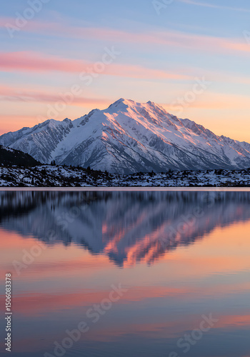 sunset in the mountains