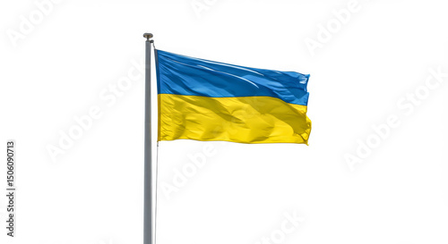 waving colorful flag of ukraine. National flag of Ukraine High resolution. Ukrainian flag