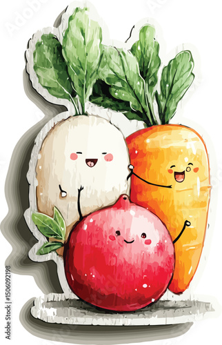 Fresh healthy tomato and basil vegetables with colorful spring eggs and salad