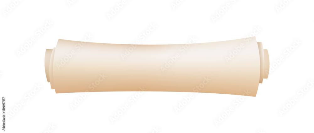 Fototapeta premium 3d diploma scroll icon. Vintage roll paper. Graduation education