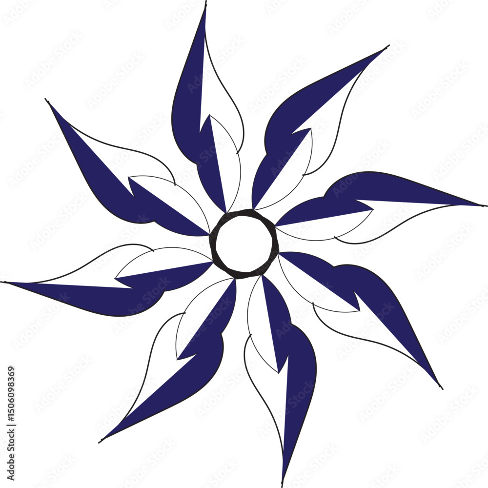 custom made wallpaper toronto digitalabstract flower vector illustration