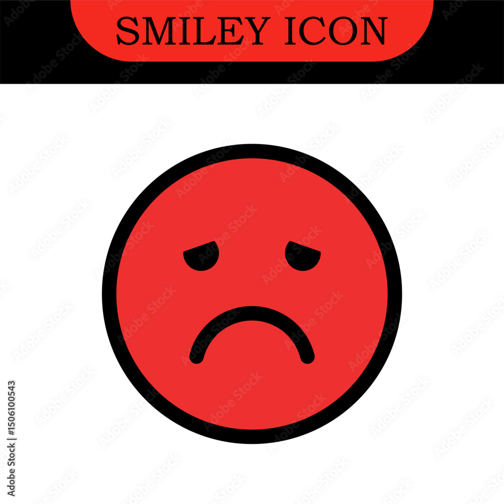 Fototapeta premium Feedback emoji icons vector. good and bad emoticon signs - Happy and Sad reaction. 6 Color faces, Smiley rating icon set , happy, neutral, sad, emojis. Vector illustration