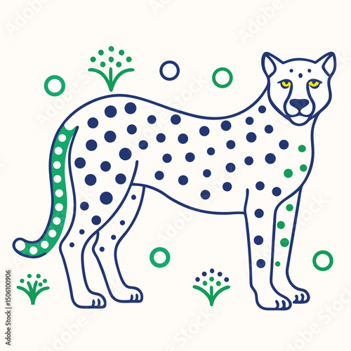 vector illustration of a tiger 