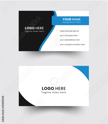Professional creative business card and modern business card template design.