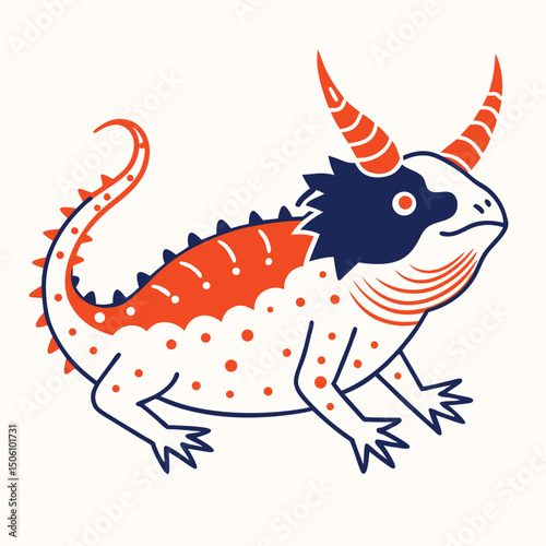 vector illustration of a cartoon fish