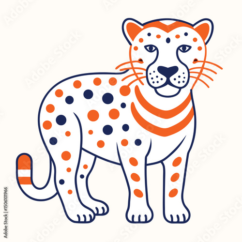 tiger  on wait background