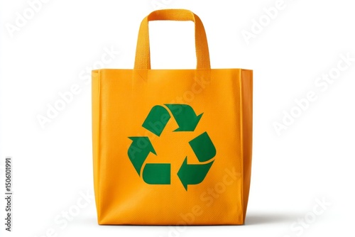 Reusable Shopping Bag with Recycling Symbol for EcoFriendly Use