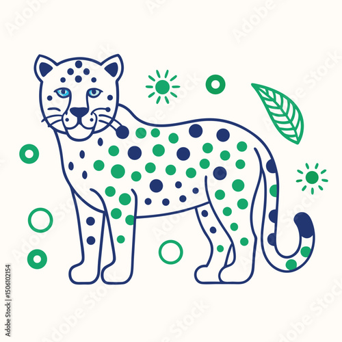 vector illustration of a cartoon horse