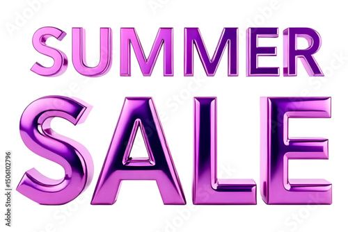 Purple 3D Text 