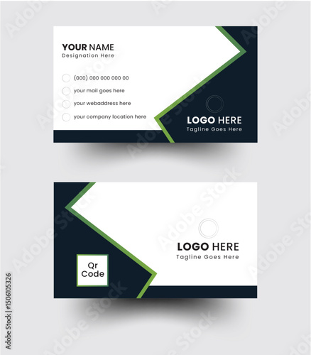 Corporate Business Card, Business card design template, Clean professional business card template, visiting card, business card template. 
