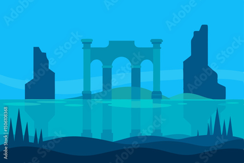 Taj Mahal Agra India a stunning architectural silhouette against a vibrant sunset sky