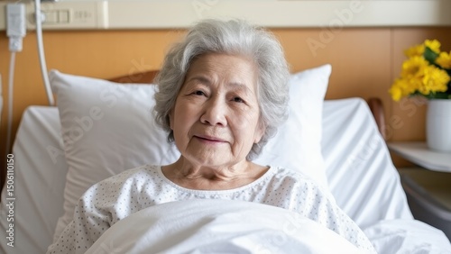 senior woman having a headache