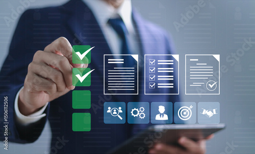 HR management concept, Employment, recruitment, training, conflict resolution and Internal human resource management in recruitment.