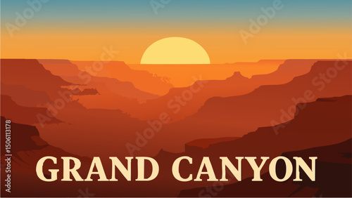 Sunrise Over the Grand Canyon Horizon Glow