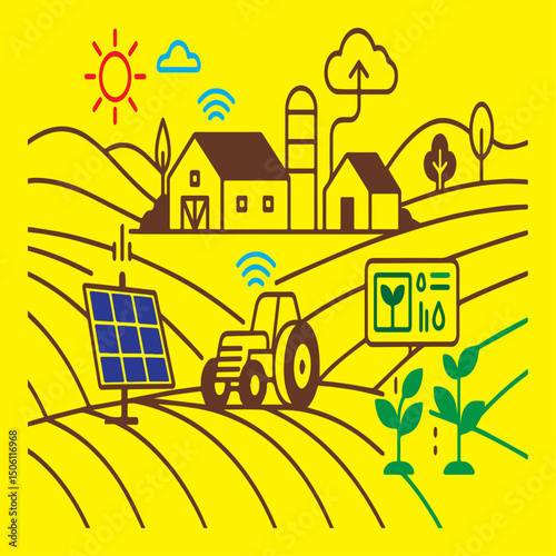 Futuristic Smart Farm – AI-Powered Agriculture & Automation