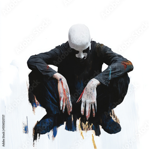 hip hop dancer posing in studio