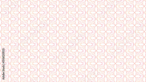 abstract seamless ornament pattern illustration. Watercolour Pattern. Cerise Geometrical Drawing