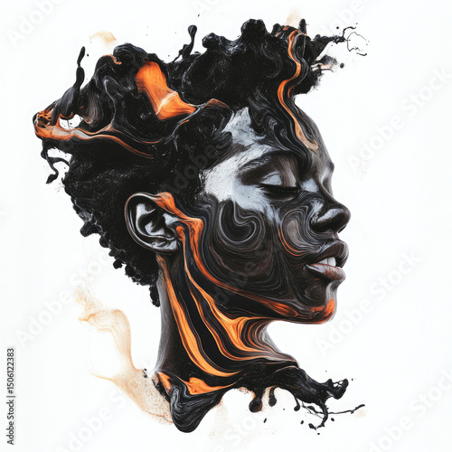 abstract background with tree and butterflies