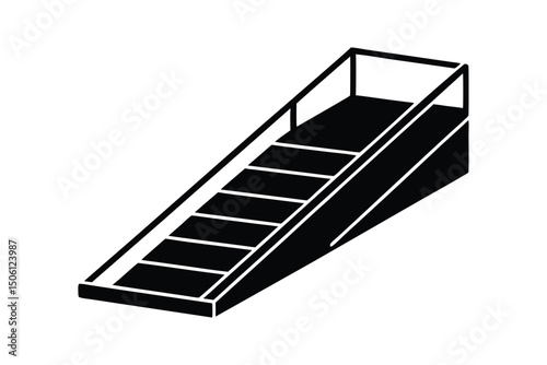 Ramp access vector icon