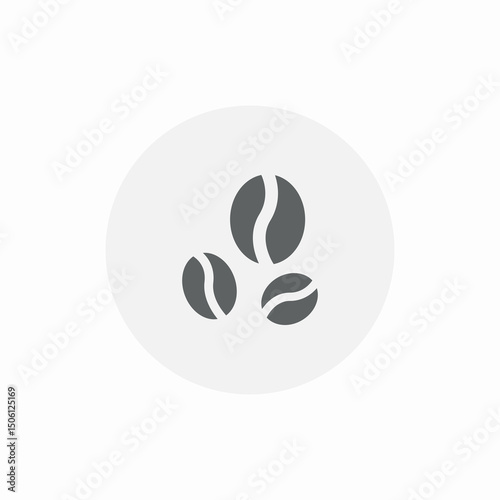 coffee beans icon sign vector
