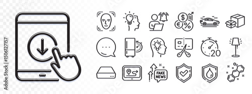 Bankrupt, User notification and Gps line icons for web app. Glare of light effect. Message icon. Pack of Confirmed, Timer, Chemical formula pictogram icons. Vector