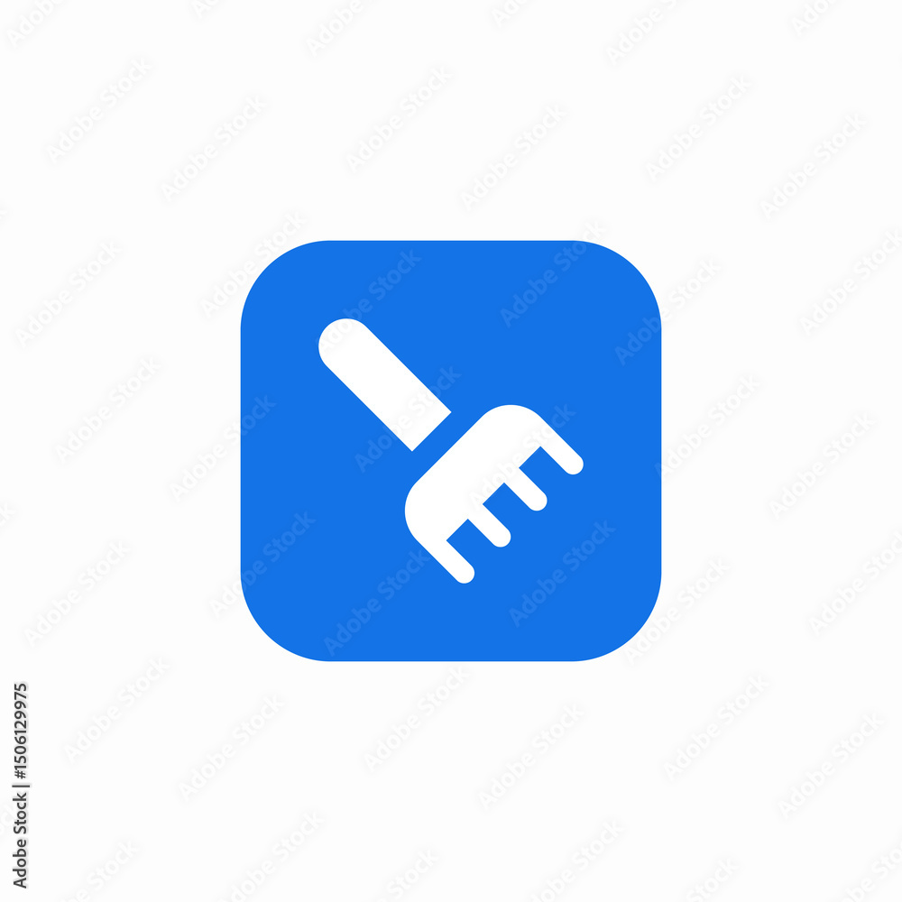 garden rake icon sign vector garden rake icon sign vector