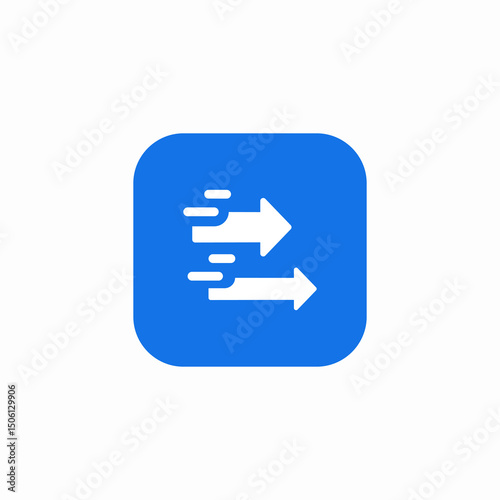 fast speed icon sign vector