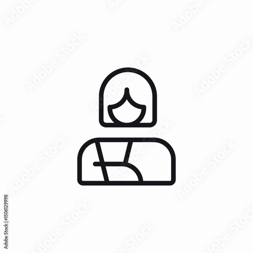 hand injury icon sign vector