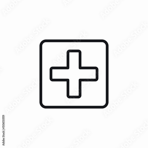 hospital application icon sign vector