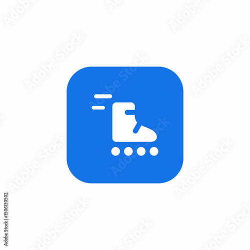 roller skating icon sign vector