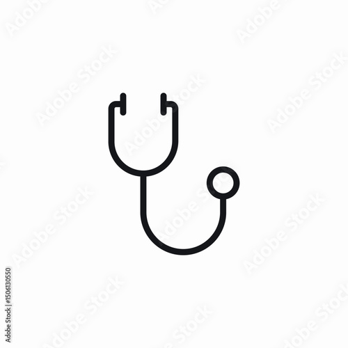 stethoscope tool icon sign vector