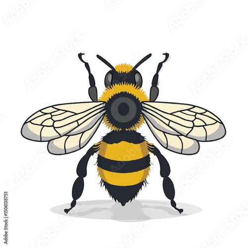 A cute of Bee vector illustration