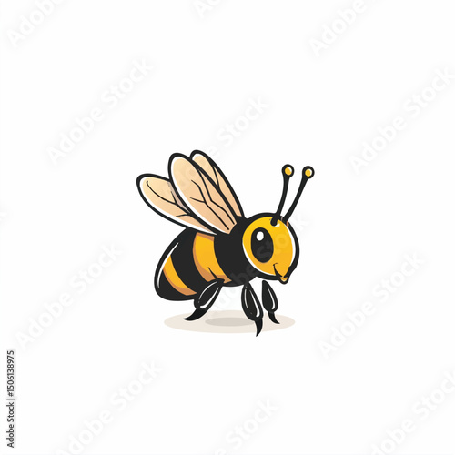 A cute of Bee vector illustration