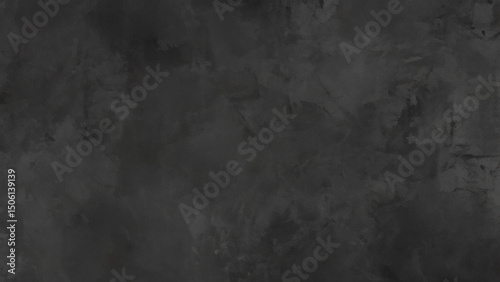 Dark Black Concrete Texture with Subtle Grunge Surface for Background Use