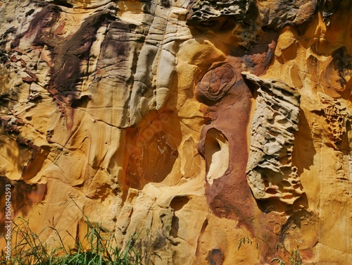 Sandstein-Wand in Getxko