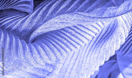 Fotografi tissue, textile, cloth, fabric, web, texture, blue sapphire corrugation fabric,