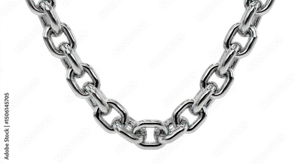 Fototapeta premium Sturdy Metal Chain A Symbol of Strength and Durability for Industrial Security and Decorativ
