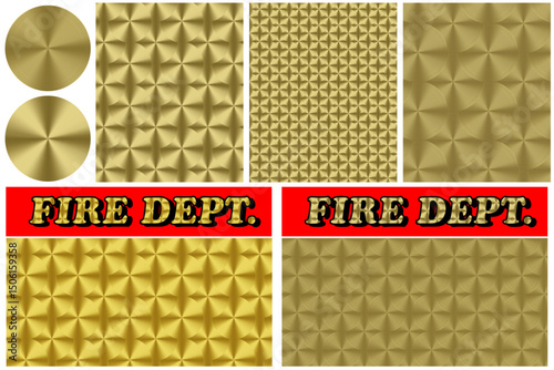 Gold Large Engine Turn Seamless Pattern Pack SVG Download for Illustrator & Photoshop Swatches Styles Gold Leafing Fire Department Texture