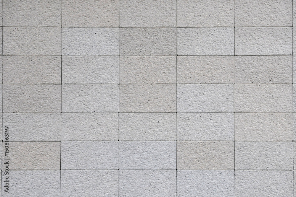 Fototapeta premium Close up view of a wall of concrete blocks