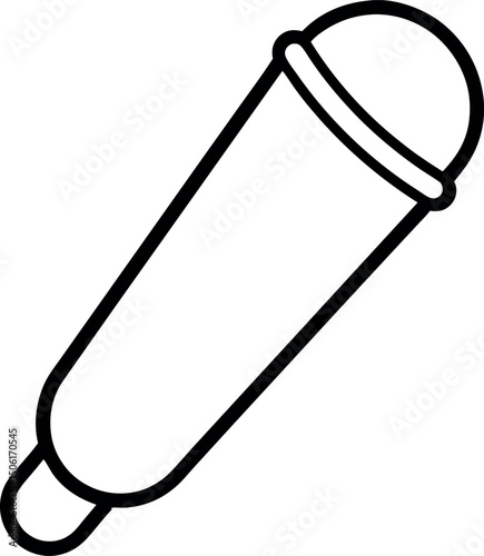 Tampon outline icon on transparent background