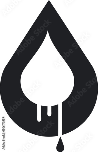 Blood vector icon on transparent background