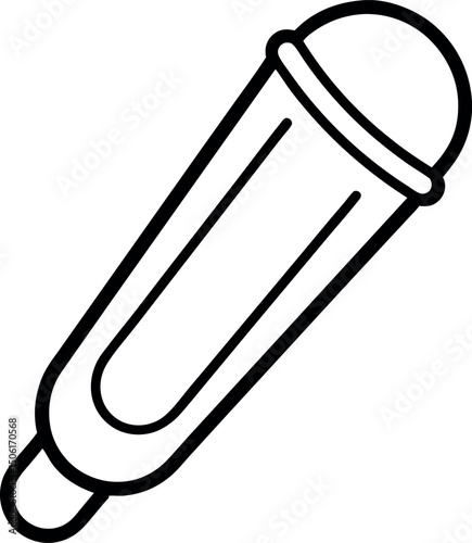 Tampon outline icon on transparent background