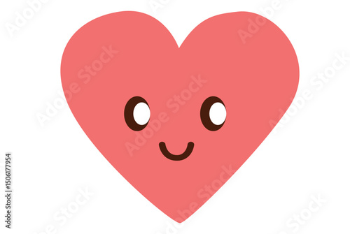This adorable smiling heart icon is perfect for various lovethemed projects or beautiful decorations