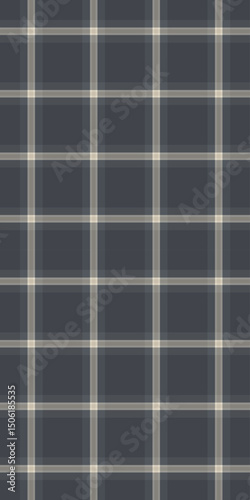 Mesh check seamless tartan, part vector plaid pattern. Winter fabric texture background textile in pastel and stone grey colors.