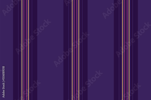 See stripe background seamless, uk lines textile fabric. Gila vector vertical texture pattern in violet and dark colors.