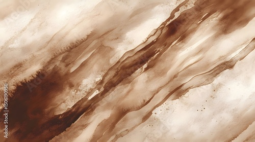 Abstract watercolor painting brown beige texture background for wall art and digital paper design 100