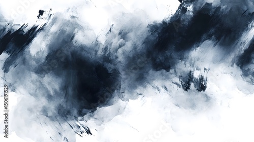 Abstract watercolor painting texture background with dark blue and white color for design and art 100